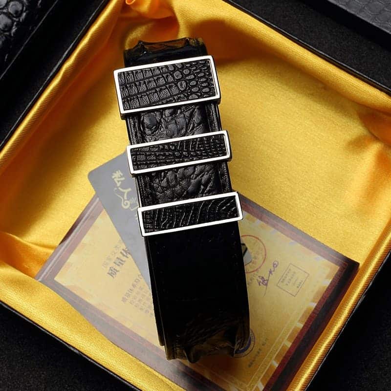 Men's Crocodile Leather Belt, Genuine Crocodile. PD168-1-3.jpg