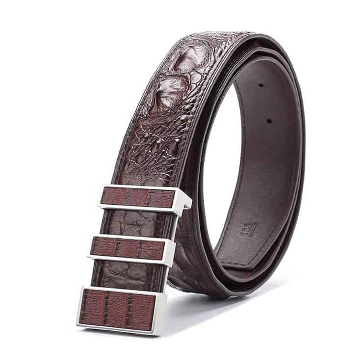 Men's Crocodile skin Leather Belt, Genuine Crocodile.PD168-1.jpg