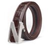 Ceinture café Boucle argentée