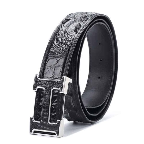 Ceinture en cuir de crocodile PD167-1-noir-1.jpg