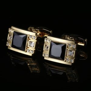 Boutons de manchette homme, plaqué or, Français, luxe. RL-8047-1.jpg