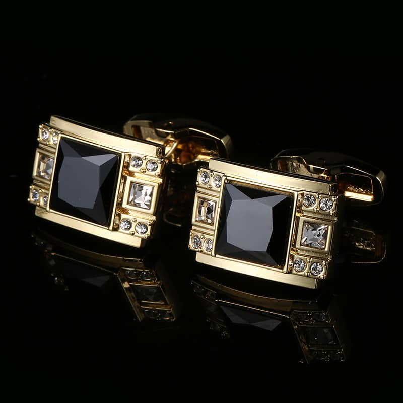 Boutons de manchette homme, plaqué or, Français, luxe. RL-8047-1.jpg