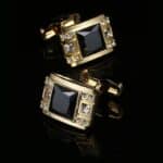 Boutons de manchette homme, plaqué or, Français, luxe. RL-8047-2.jpg