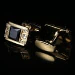 Boutons de manchette homme, plaqué or, Français, luxe. RL-8047-3.jpg