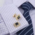 Boutons de manchette homme, plaqué or, Français, luxe. RL-8047-5.jpg