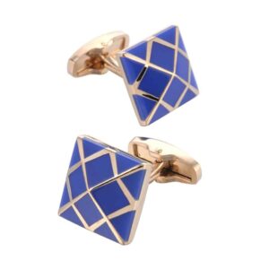 Boutons de manchette, plaqués or Rose, Fashion or.RL-8009-2.jpg