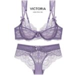 Ensemble sous-vêtements femme, Victoria ultra-mince 108 # violet