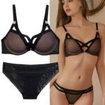 Ensemble sous vêtements femme, haut, mince 731#