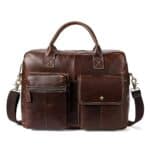 Sacs homme cuir, porte-documents d’affaires, sac Messenger7212 café