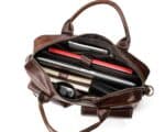 Sacs homme cuir, porte-documents d’affaires, sac Messenger7212 intérieur