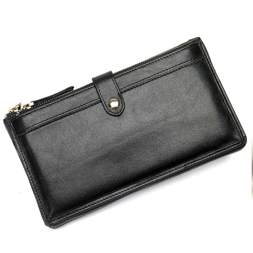 Portefeuille cuir homme, portefeuille en cuir long, tendance.3002-2