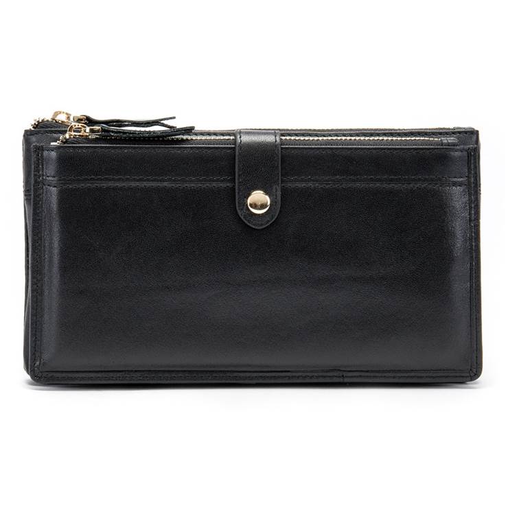 Portefeuille cuir homme, portefeuille en cuir long, tendance.3002-4