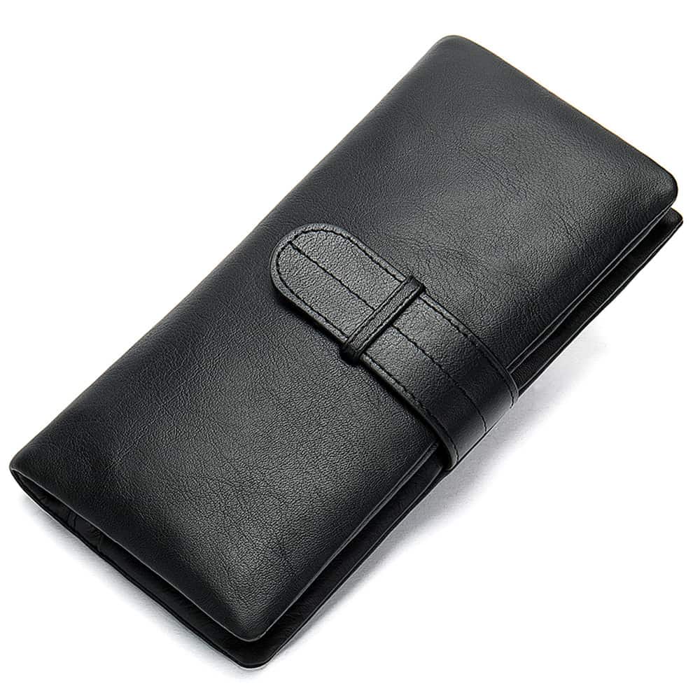 Portefeuille cuir homme, long, rétro, cuir de couche supérieure.6018-6