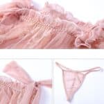 Nuisette sexy en dentelle, séduction pour femme. 0001-2