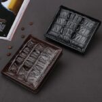 Crocodile-leather wallet, short men's crocodile wallet. 2009-6 color