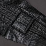 Crocodile-leather wallet, short men's crocodile wallet. 2009-6 croco