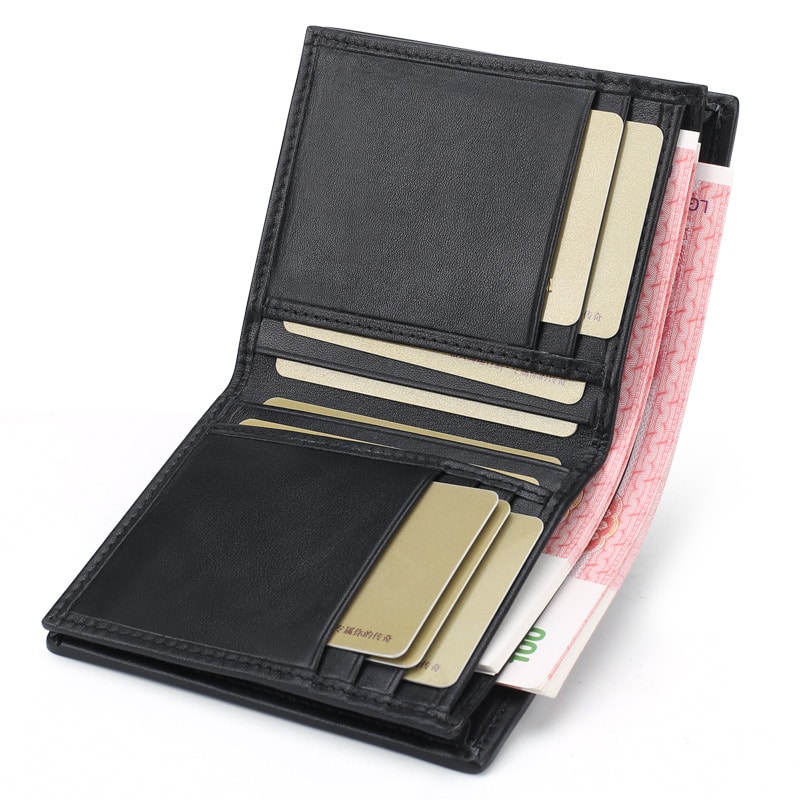 Crocodile-leather wallet, short men's crocodile wallet. 2009-6 interior