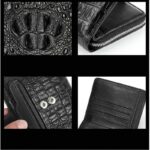 Men's crocodile skin leather wallet, luxury, business, crocodile wallet.2010 details