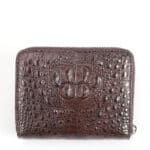 Men's crocodile skin leather wallet, luxury, business, crocodile coin purse.2010 brown