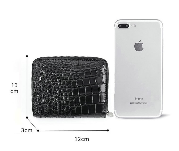 Men's crocodile leather wallet, luxury, business, crocodile coin purse. 2010 sizes