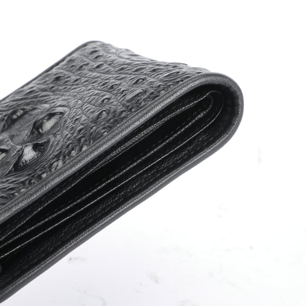 Men's crocodile skin leather wallet. Luxury gift, business. 2009-2 demo 03