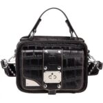 Sac à main cuir femmes, sac à bandoulière, style sauvage. A908