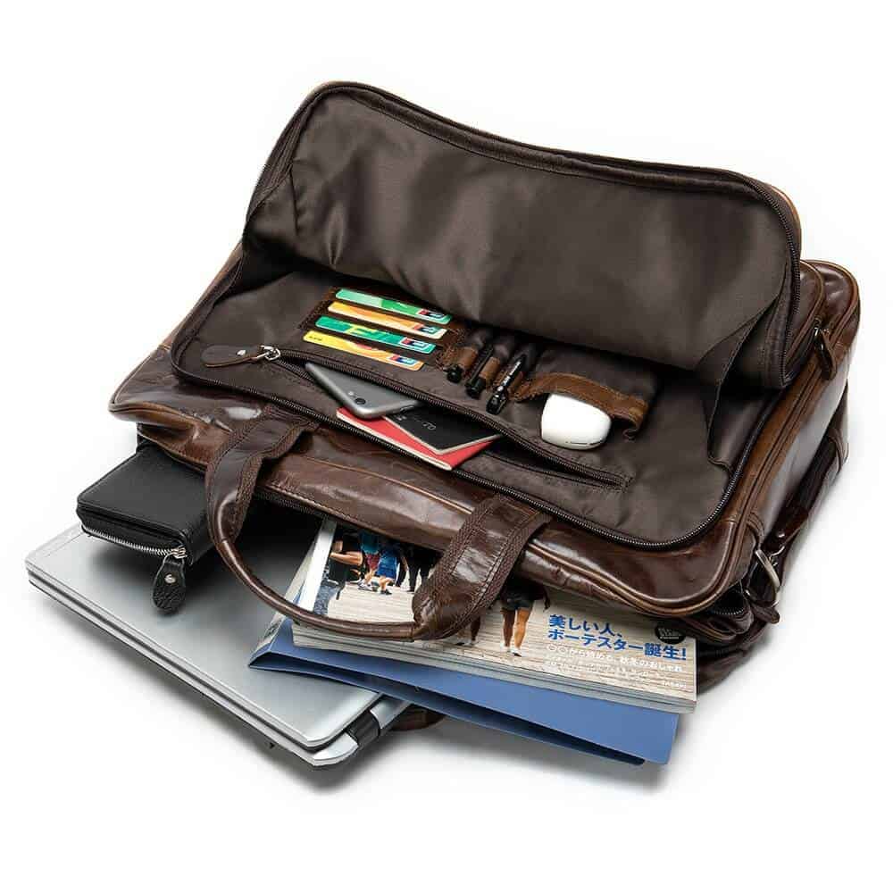 Sac cuir homme, ordinateur portable, porte-documents 9205-3