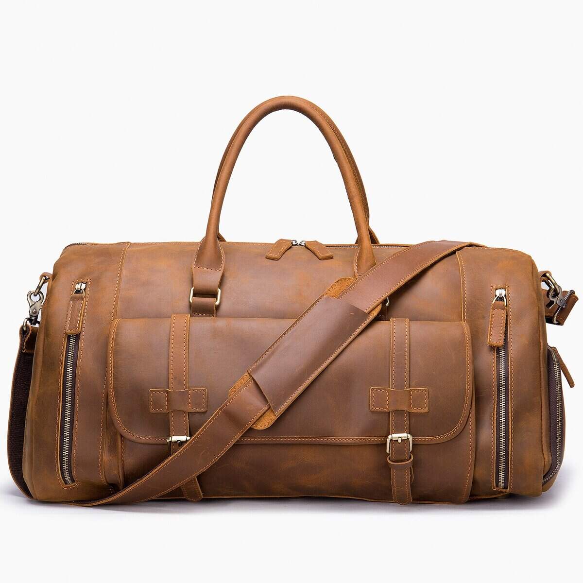 Sac de voyage homme cuir, rétro, grande capacité 1125-1