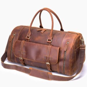 Sac de voyage homme cuir, rétro, grande capacité 1125-6