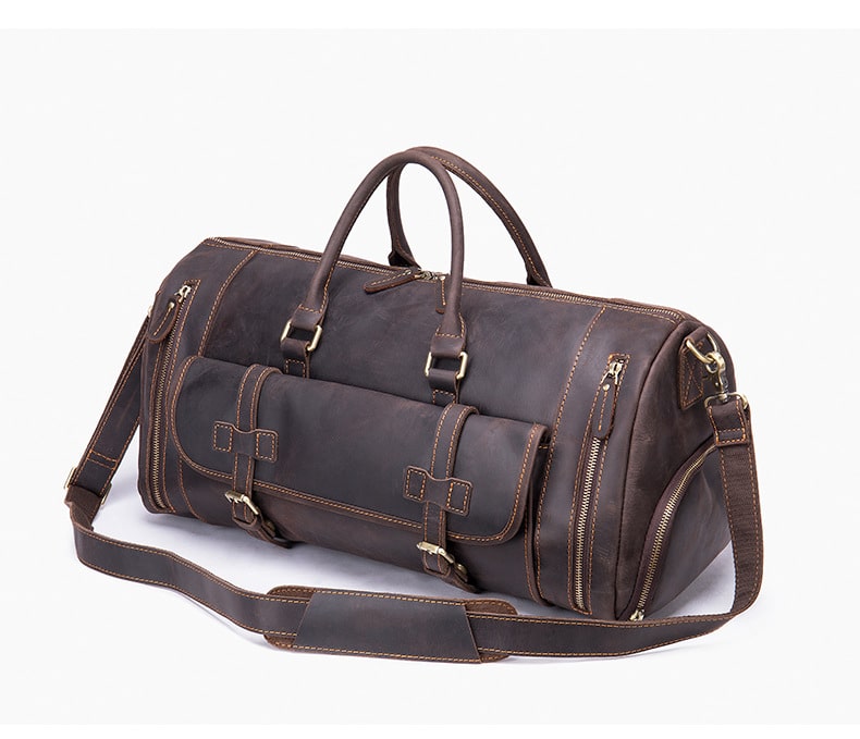Sac de voyage homme cuir, rétro, grande capacité 1125-7