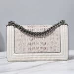 Women's Crocodile skin leather Bag with Classic Chain Shoulder Strap G1182-2