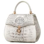 Women's crocodile-skin bag, 2022 designer bag, luxury bag. G1089