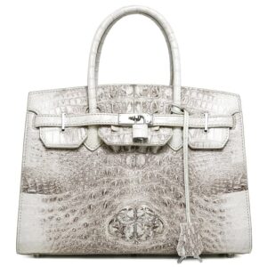 Women's Crocodileskin leather Handbag, Luxury Designer Bag. G1085-1