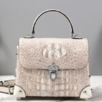 Women's crocodile skin leather handbag, luxury brand, G1181-2