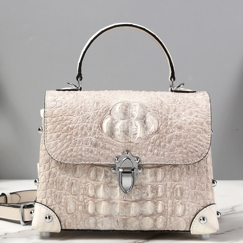 Women's crocodile skin leather handbag, luxury brand, G1181-2