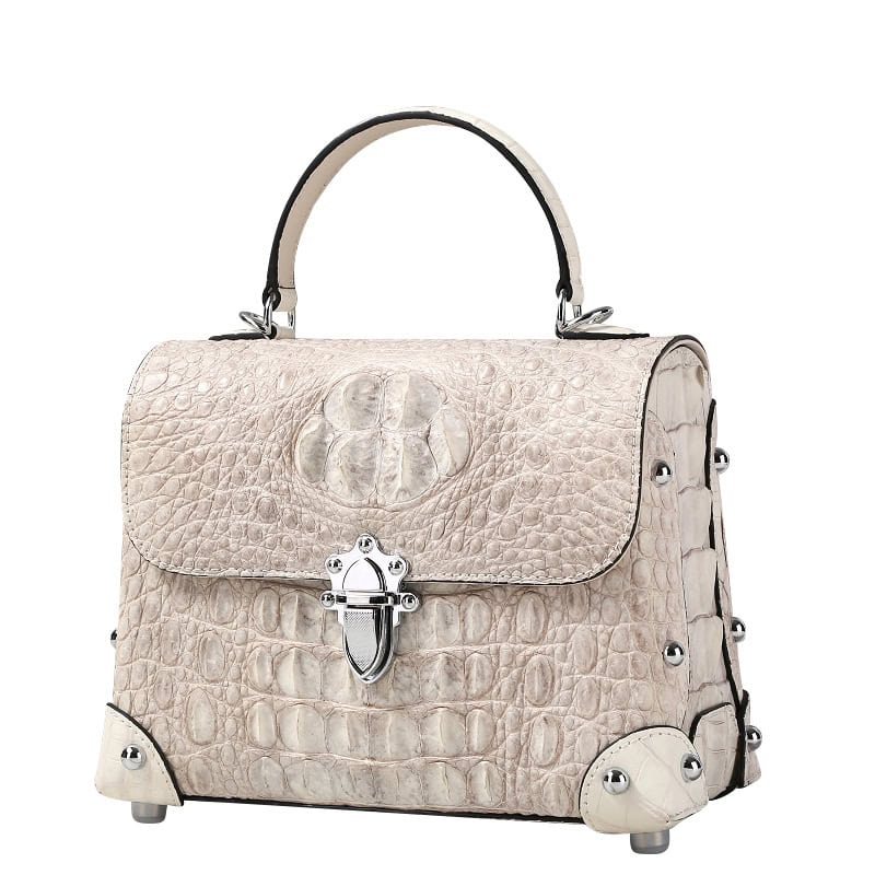 Women's crocodile skin leather handbag, luxury brand, G1181