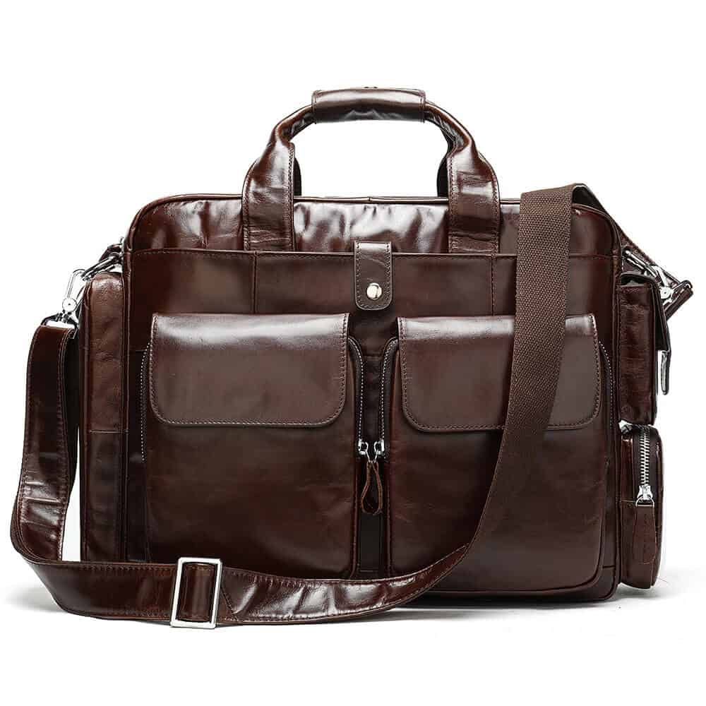Sac en cuir homme, grande capacité, résistant à l'usure 8920-4