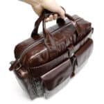Sac en cuir homme, grande capacité, résistant à l'usure 8920-6
