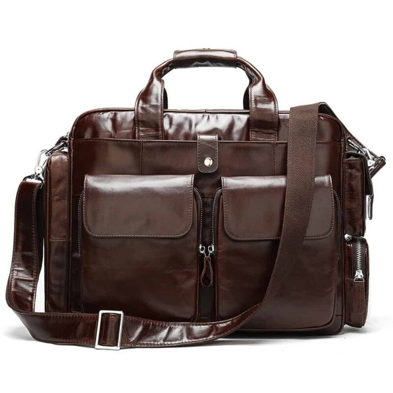 Sac en cuir homme, grande capacité, résistant à l'usure 8920-7