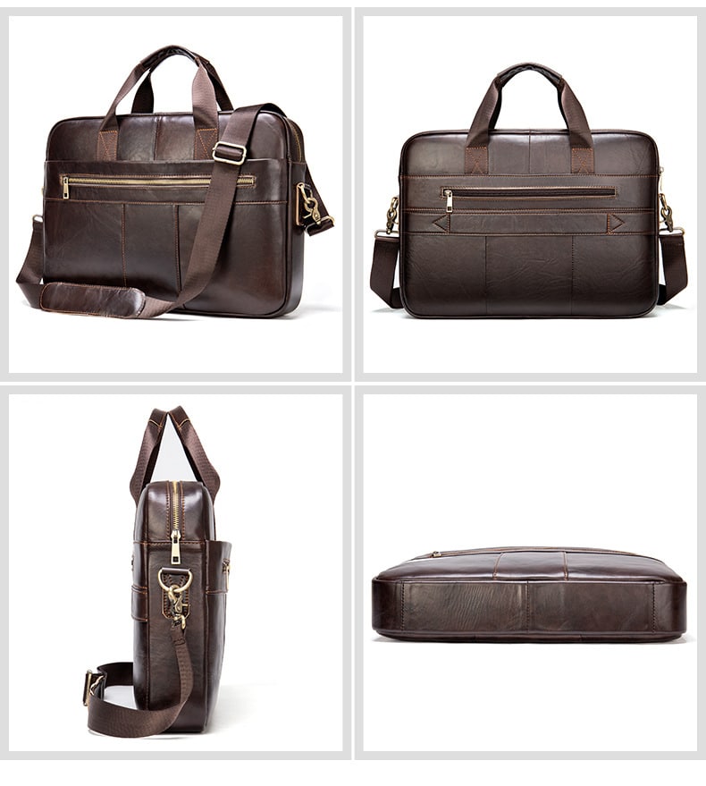 Sac en cuir hommes, sac d'ordinateur. porte-documents pour hommes 2019A-2