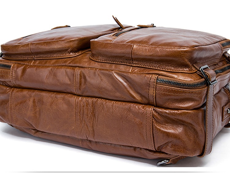 Sac homme cuir, cuir de vache rétro multifonctionnel 432-demo 10