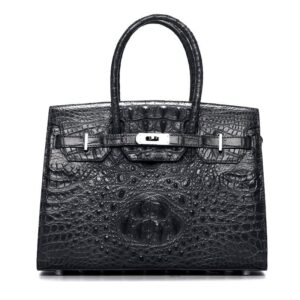 Genuine Crocodile Handbags, Trendy Crocodile Handbag Model 3001 in Black