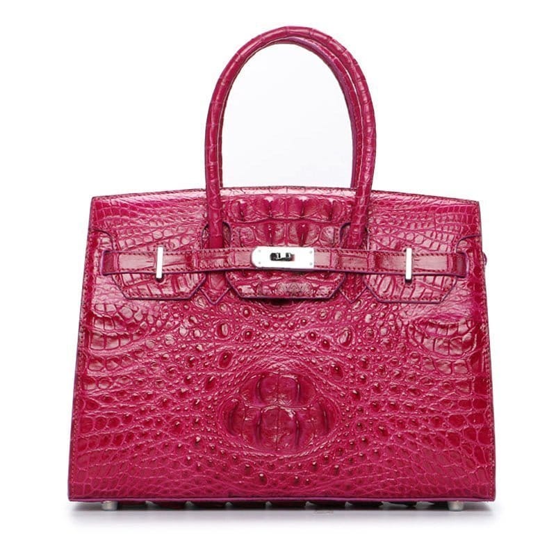 Genuine Crocodile Handbags, Trendy Crocodile Handbag Model 3001 in Red