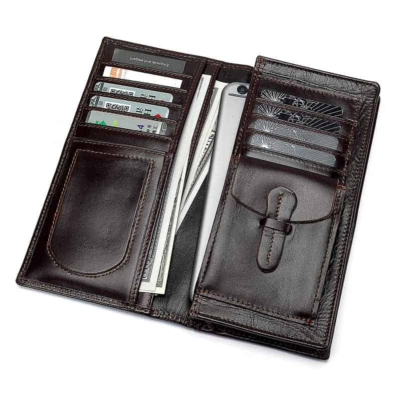 Portefeuille cuir homme, affaires, paquet de cartes, multifonction.8011-3