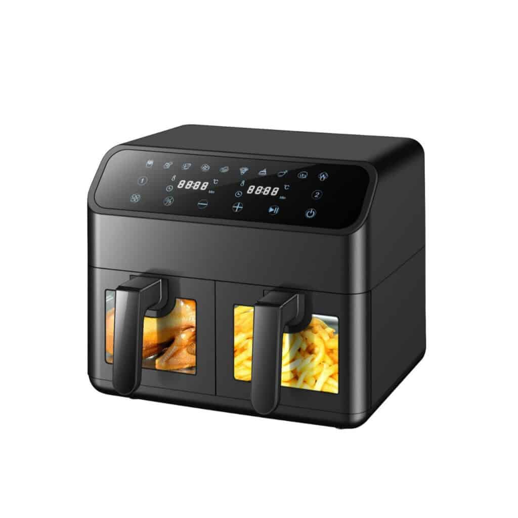 Friteuse à air à double pot en acier inoxydable DH-901A (1)