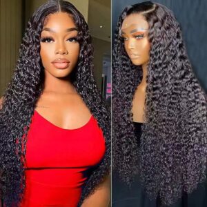 Front lace wig synthétique réaliste. Cheveux longs et bouclés LS-XJ001-3