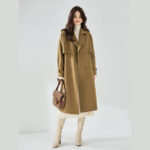 Manteau coupe-vent mi-long, style décontracté 23070 demo new