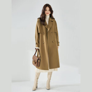 Manteau coupe-vent mi-long, style décontracté 23070 demo new