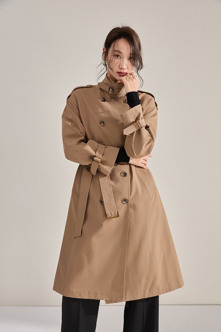 Manteau coupe-vent mi-longue double boutonnage 18213 demo 018