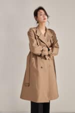 Manteau coupe-vent mi-longue double boutonnage 18213 demo 019